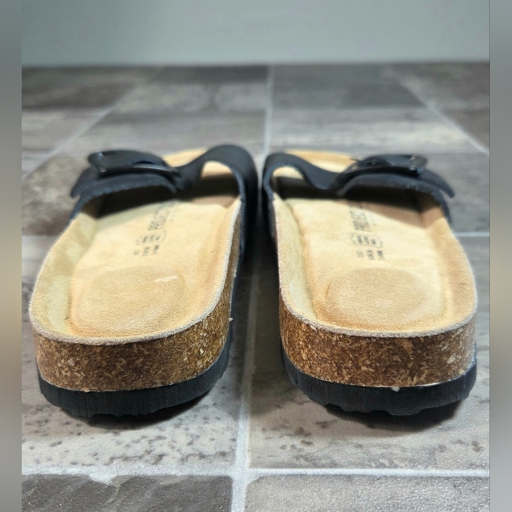 PROJECT CLOUD IBIZA BIG BUCKLE LEATHER SANDALS. - Picture 7 of 11